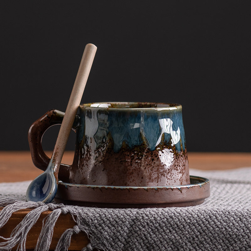 Earthline Flow – Artisan Porcelain Coffee Cup Set