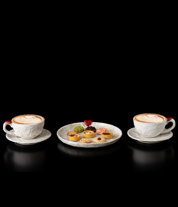 Red Seal — Handmade Porcelain Coffee Set