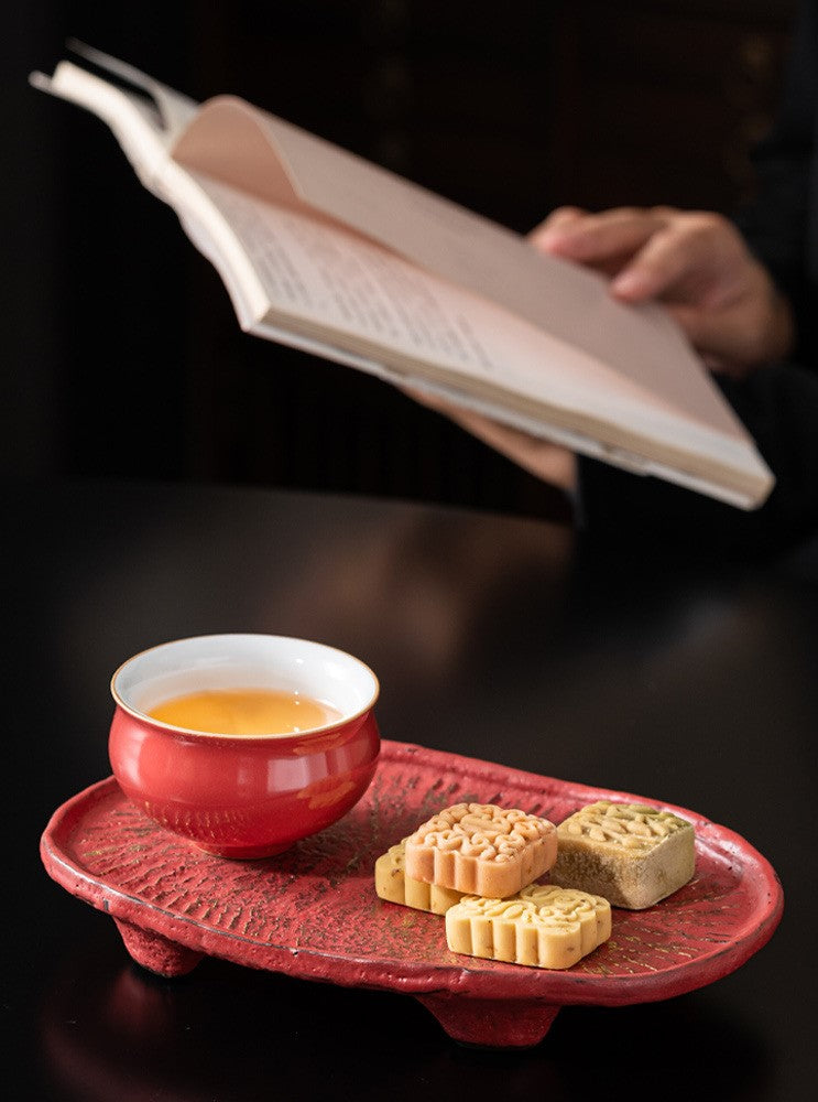 Five Elements Harmony — Handcrafted Ceramic Tea Cup Gift Set