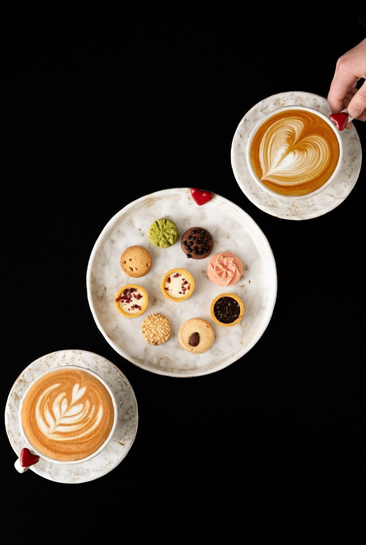 Red Seal — Handmade Porcelain Coffee Set