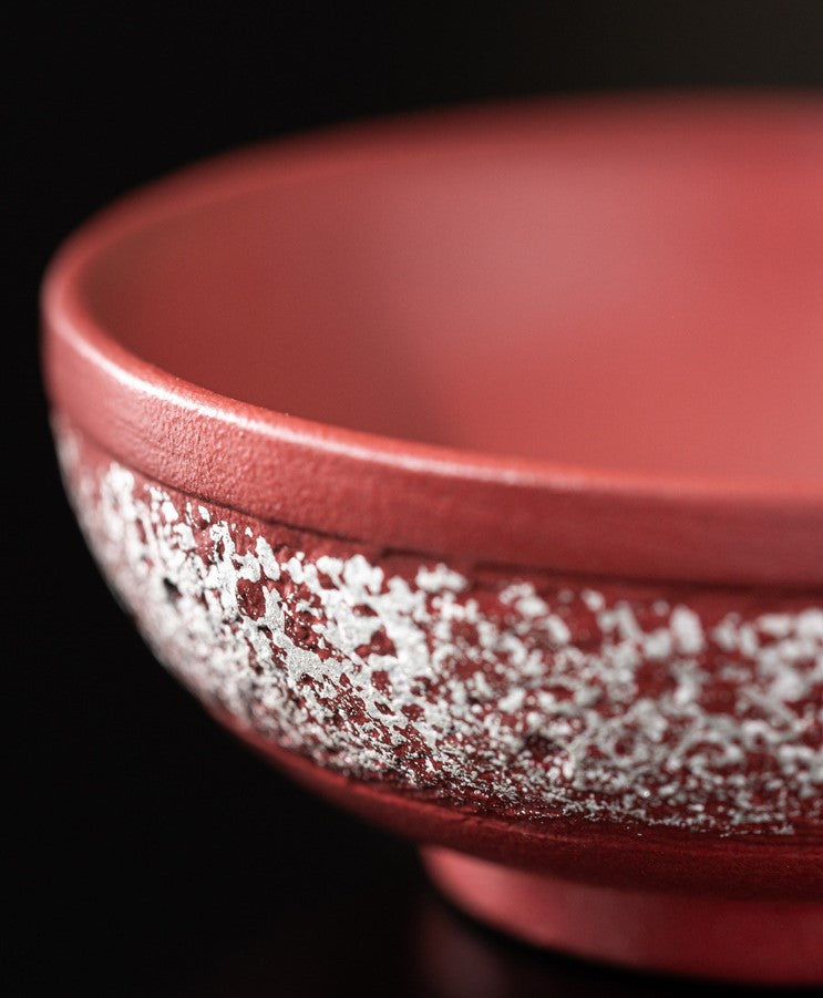 Sun & Moon Harmony — Handcrafted Forbidden City red Porcelain Tea Cup Set