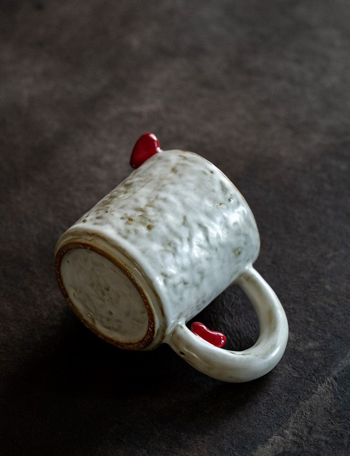 Tender Hearts — Handmade Porcelain Coffee Mug