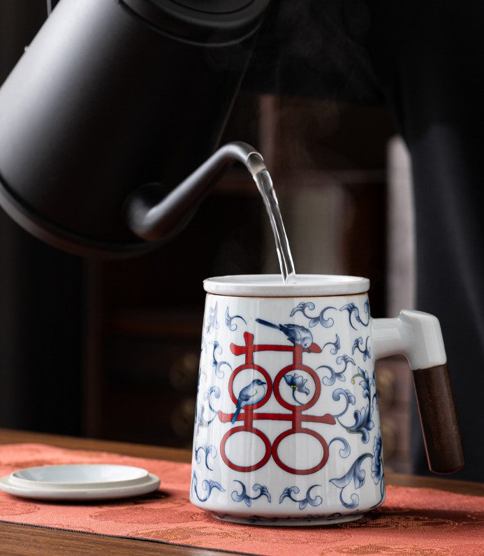 Auspicious Blessing — Xi & Le Porcelain Mug Gift Set