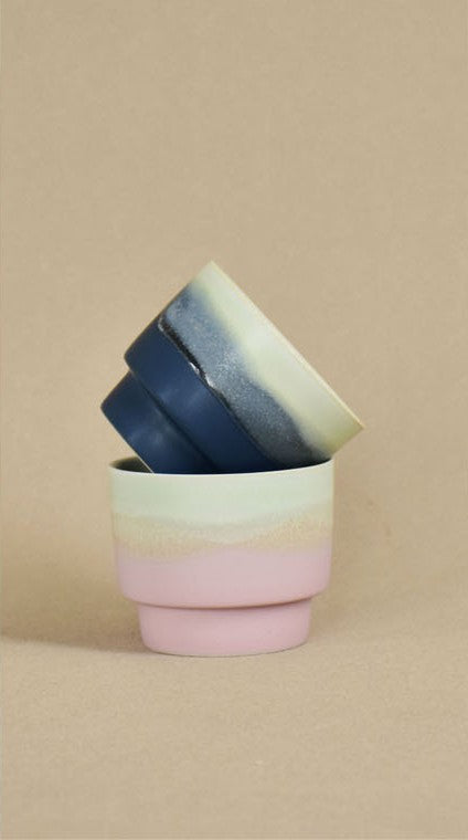 Mountain Veil – Handcrafted Gradient Glaze Porcelain Coffee Cup