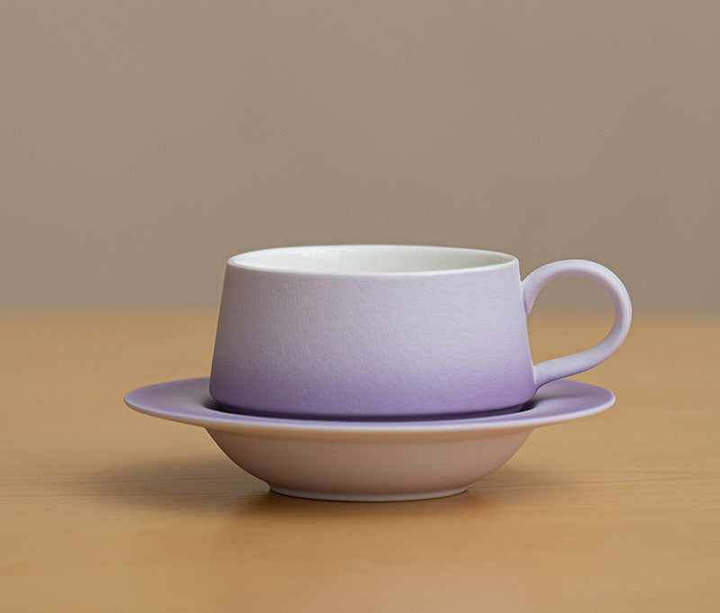 Ink Splash – Handcrafted Ceramic Coffee Mug & Saucer Set