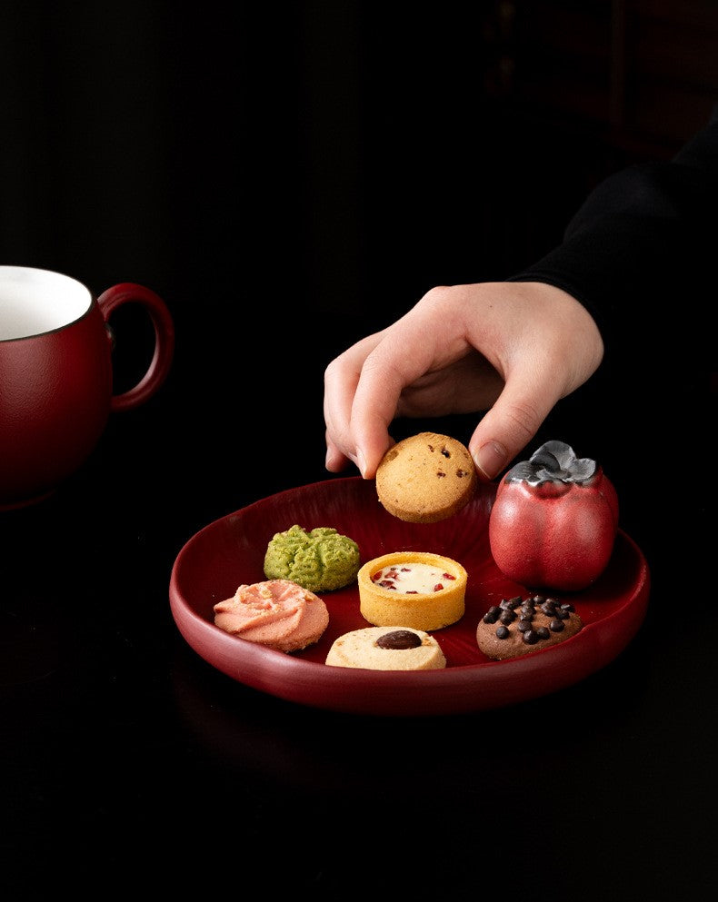 Persimmon Blessings — Handmade Porcelain Coffee Set