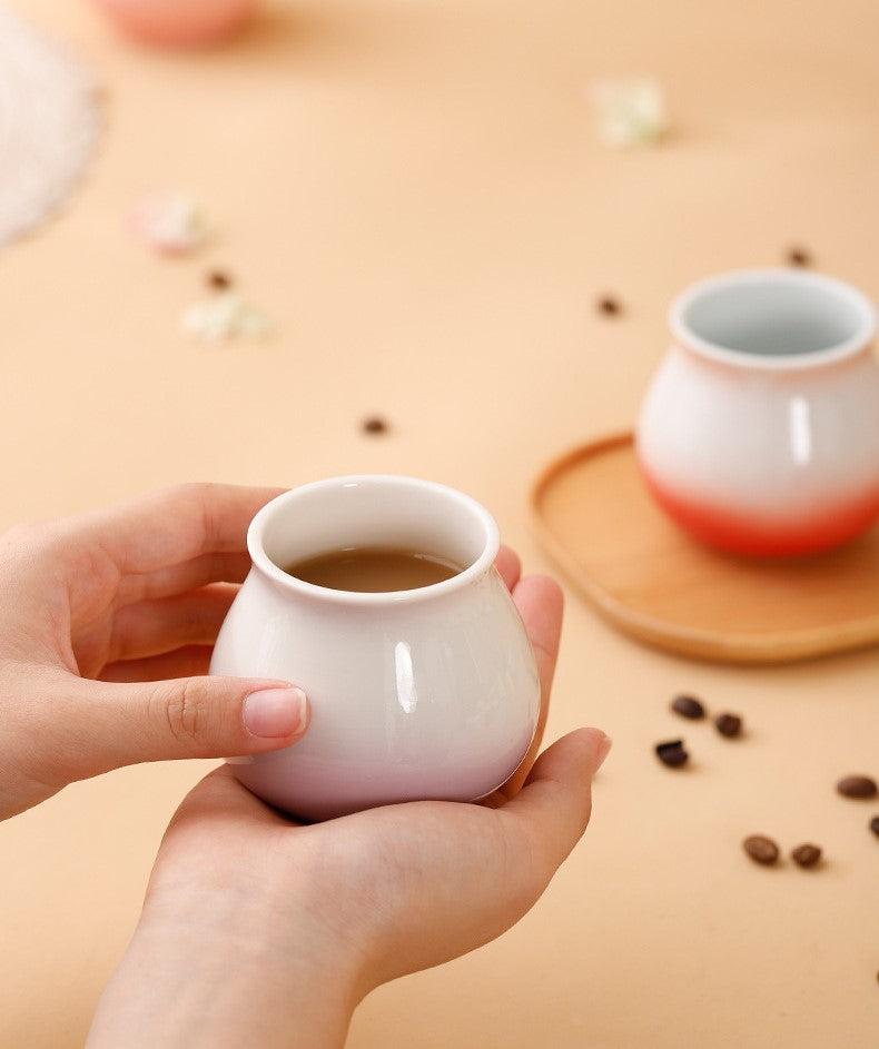 Chromatic Essence – Handcrafted Porcelain Coffee Cup
