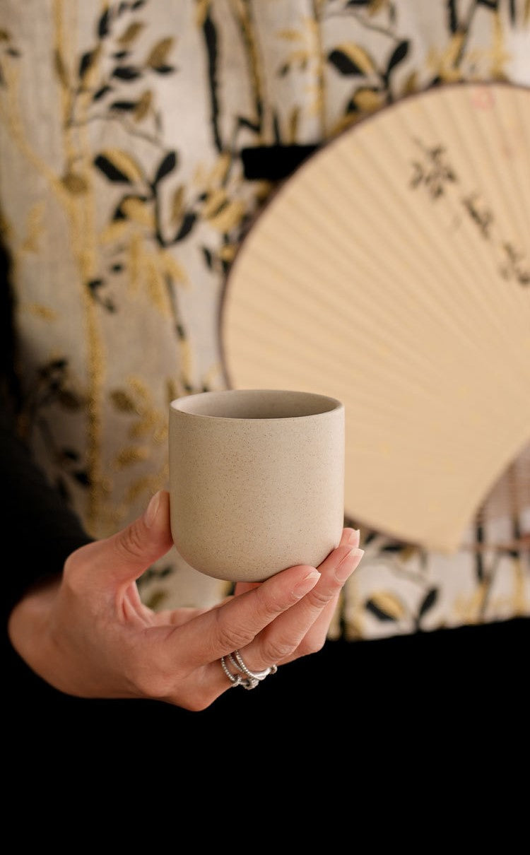 Earthen Harmony – Handcrafted Stoneware Coffee Cup Series