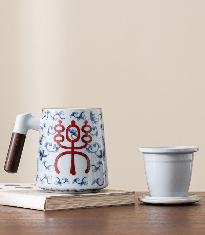 Auspicious Blessing — Xi & Le Porcelain Mug Gift Set
