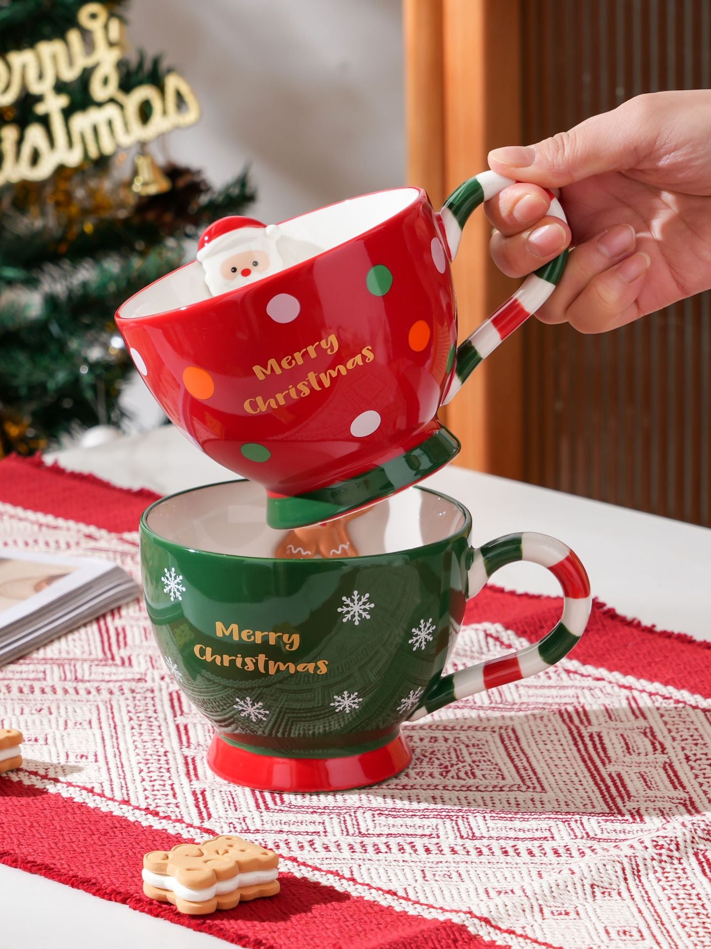 Festive Mornings – Handcrafted Christmas Mug Gift Set