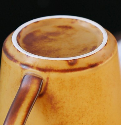 Rustic Amber – Handcrafted Ceramic Coffee Cup & Saucer Set
