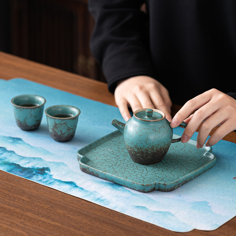 Evergreen Serenity — Seven-Piece Nature-Inspired Tea Ceremony Gift Collection