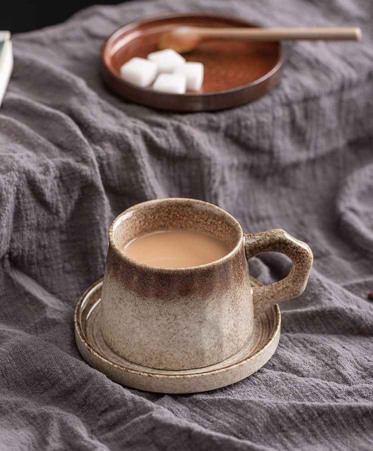 Earthline Flow – Artisan Porcelain Coffee Cup Set
