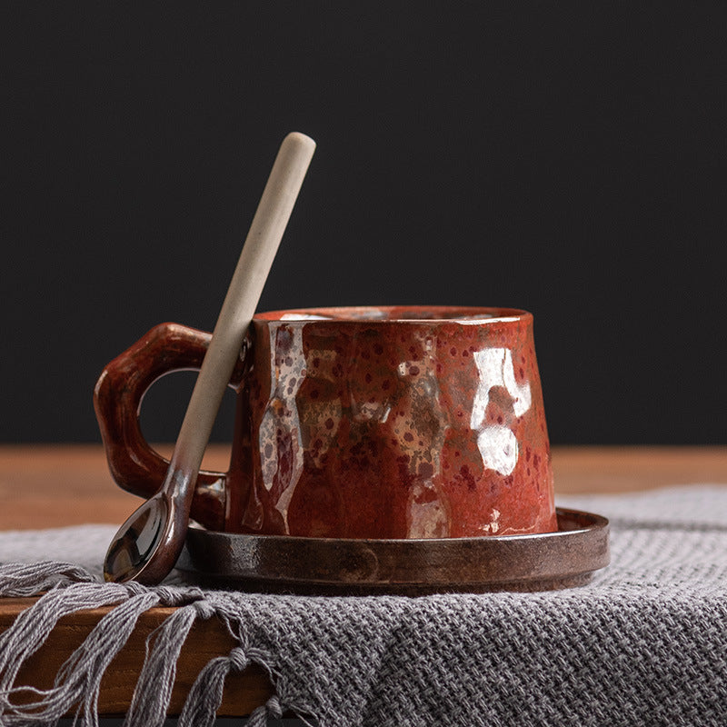 Earthline Flow – Artisan Porcelain Coffee Cup Set