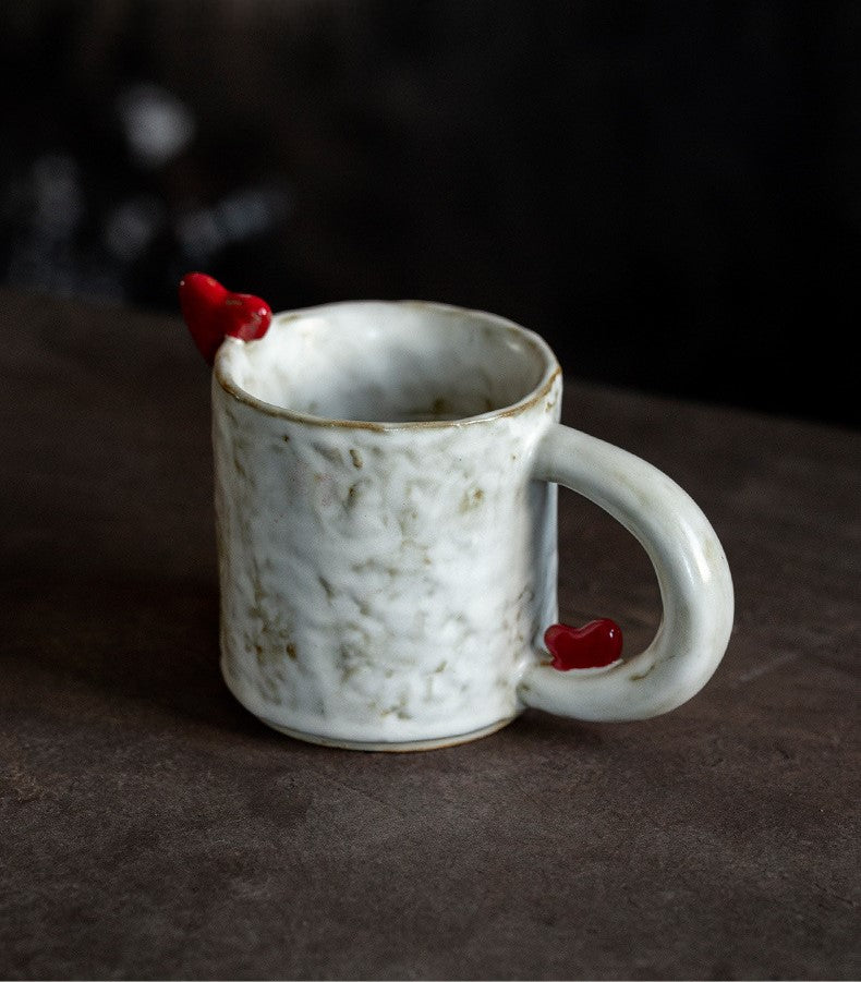 Tender Hearts — Handmade Porcelain Coffee Mug