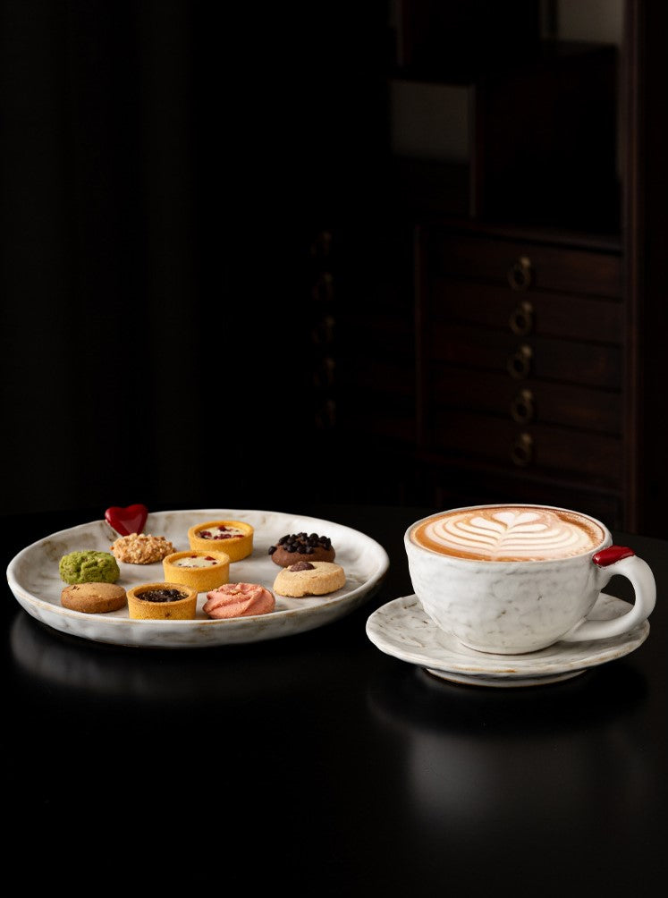 Red Seal — Handmade Porcelain Coffee Set