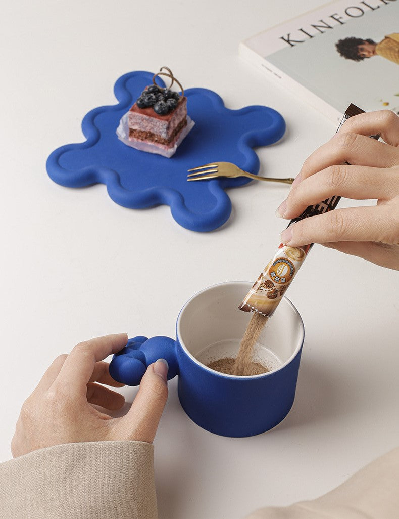 Memphis Charm — Handmade Porcelain Coffee Mug Set