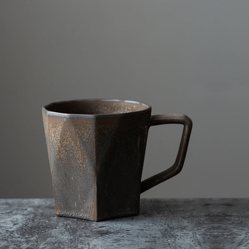 Polygon Rustic – Handmade Ceramic Coffee Mug