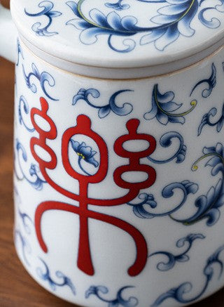 Handcrafted Jingdezhen porcelain coffee mug, minimalist handmade ceramic cup for everyday rituals — Solmira Living