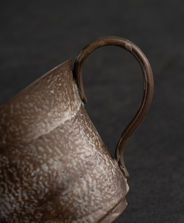 Handcrafted Jingdezhen porcelain coffee mug, minimalist handmade ceramic cup for everyday rituals — Solmira Living