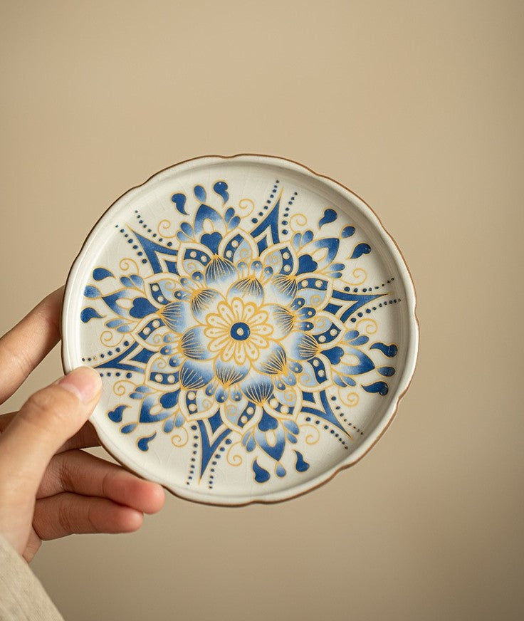 Handcrafted Jingdezhen porcelain tea set and teacup, Chinese ceramic art for mindful tea rituals — Solmira Living