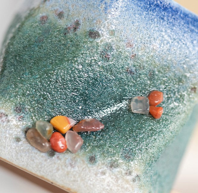 Stone Harmony – Handcrafted Kiln-Glazed Porcelain Coffee Cup
