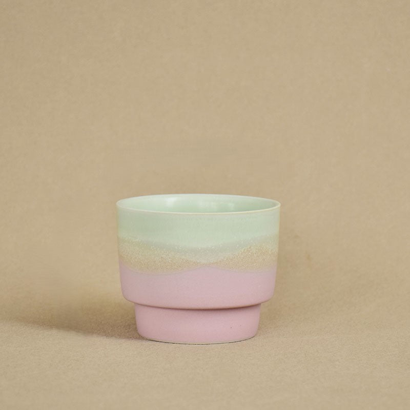Mountain Veil – Handcrafted Gradient Glaze Porcelain Coffee Cup