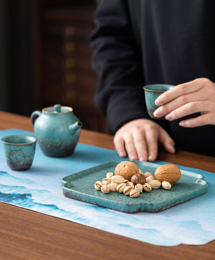 Evergreen Serenity — Seven-Piece Nature-Inspired Tea Ceremony Gift Collection