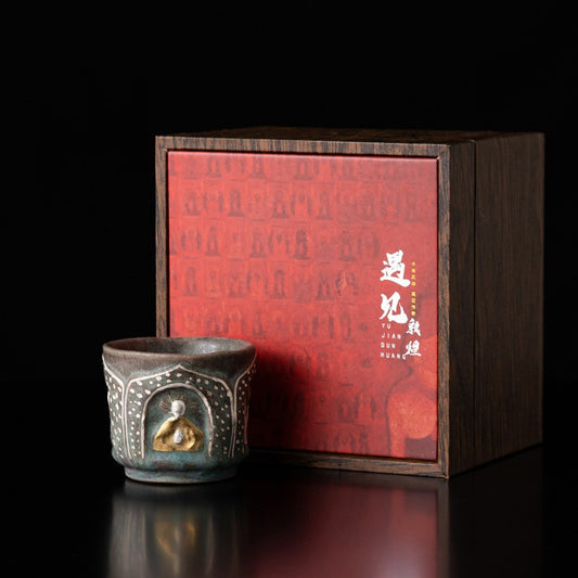 Master’s Blessing — Dunhuang-Inspired Handcrafted Porcelain Tea Cup Gift Set