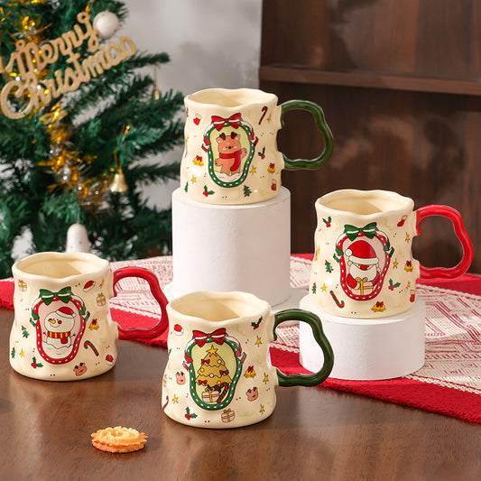 Joyful Sips – Handcrafted Christmas Ceramic Mug Gift Box
