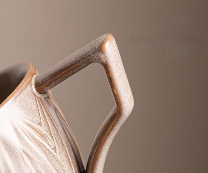 Handcrafted Jingdezhen porcelain coffee mug, minimalist handmade ceramic cup for everyday rituals — Solmira Living