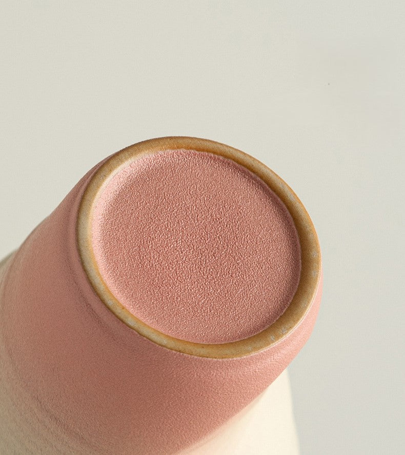 Handcrafted Jingdezhen porcelain coffee mug, minimalist handmade ceramic cup for everyday rituals — Solmira Living