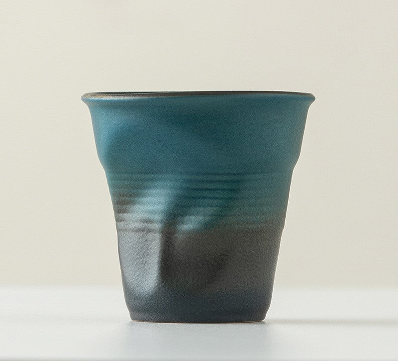 Handcrafted Jingdezhen porcelain coffee mug, minimalist handmade ceramic cup for everyday rituals — Solmira Living