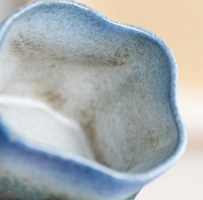 Handcrafted Jingdezhen porcelain coffee mug, minimalist handmade ceramic cup for everyday rituals — Solmira Living