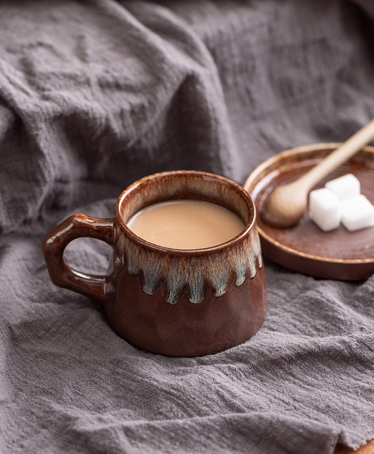 Handcrafted Jingdezhen porcelain coffee mug, minimalist handmade ceramic cup for everyday rituals — Solmira Living