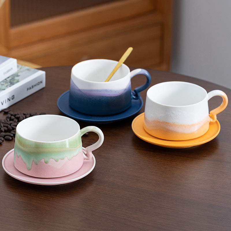Handcrafted Jingdezhen porcelain coffee mug, minimalist handmade ceramic cup for everyday rituals — Solmira Living