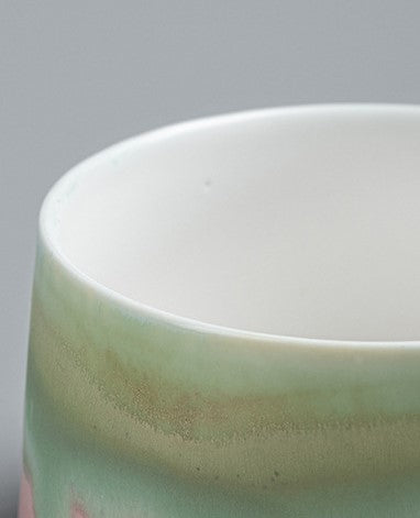 Handcrafted Jingdezhen porcelain coffee mug, minimalist handmade ceramic cup for everyday rituals — Solmira Living