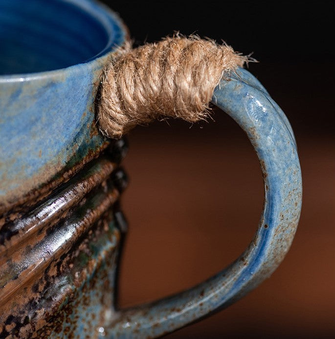 Handcrafted Jingdezhen porcelain coffee mug, minimalist handmade ceramic cup for everyday rituals — Solmira Living