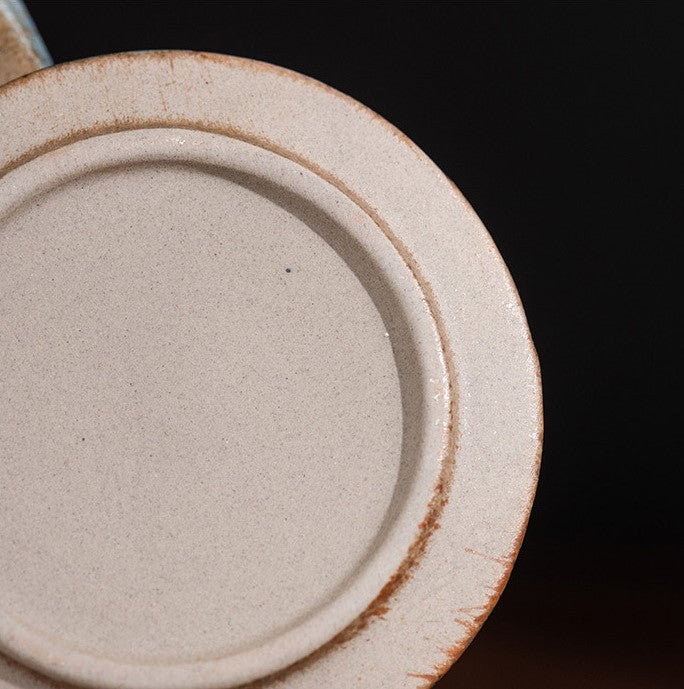 Handcrafted Jingdezhen porcelain coffee mug, minimalist handmade ceramic cup for everyday rituals — Solmira Living