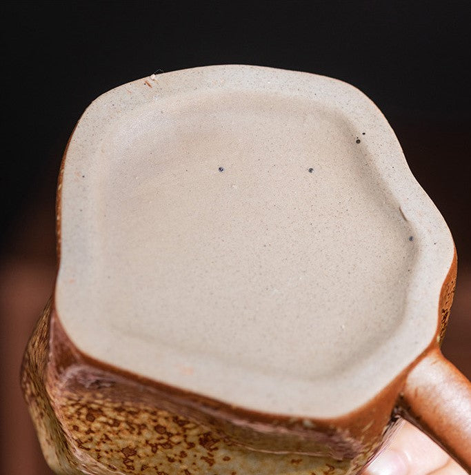 Handcrafted Jingdezhen porcelain coffee mug, minimalist handmade ceramic cup for everyday rituals — Solmira Living