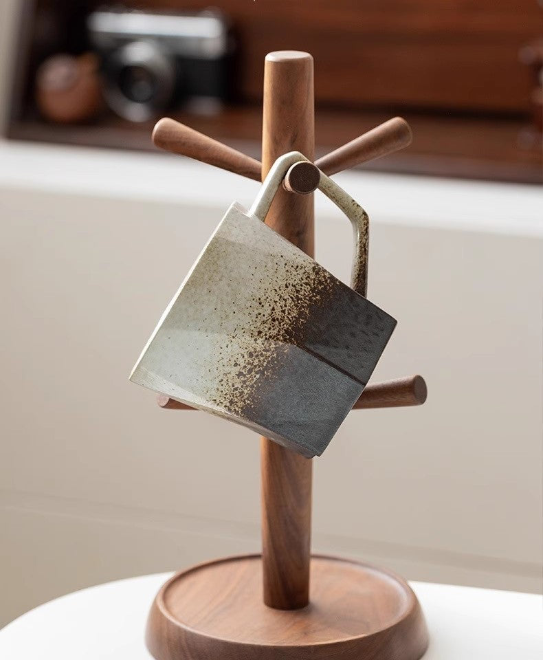 Handcrafted Jingdezhen porcelain coffee mug, minimalist handmade ceramic cup for everyday rituals — Solmira Living