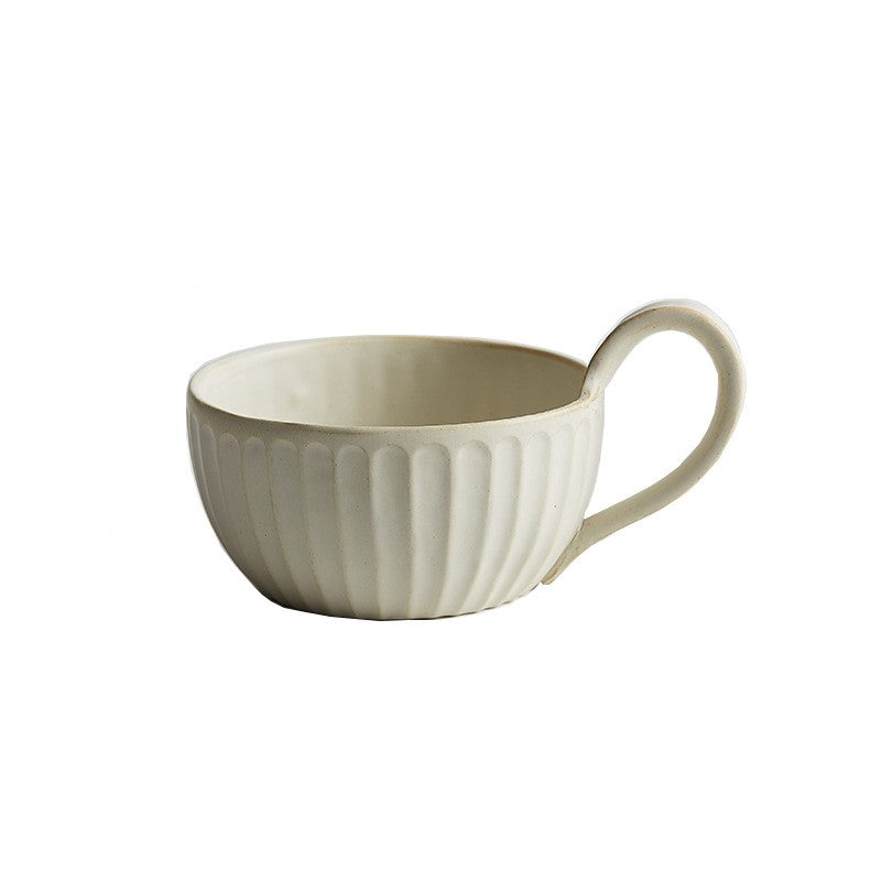 Handcrafted Jingdezhen porcelain coffee mug, minimalist handmade ceramic cup for everyday rituals — Solmira Living