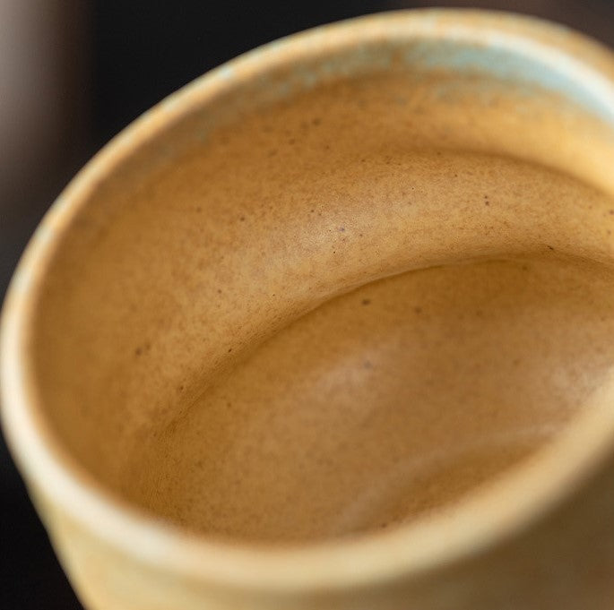 Handcrafted Jingdezhen porcelain coffee mug, minimalist handmade ceramic cup for everyday rituals — Solmira Living