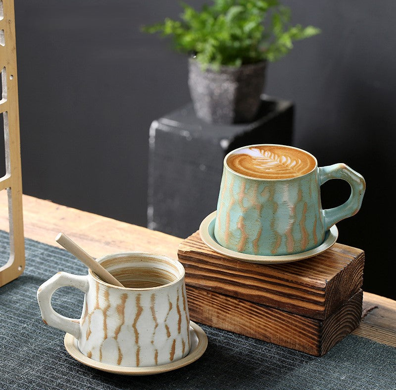 Handcrafted Jingdezhen porcelain coffee mug, minimalist handmade ceramic cup for everyday rituals — Solmira Living
