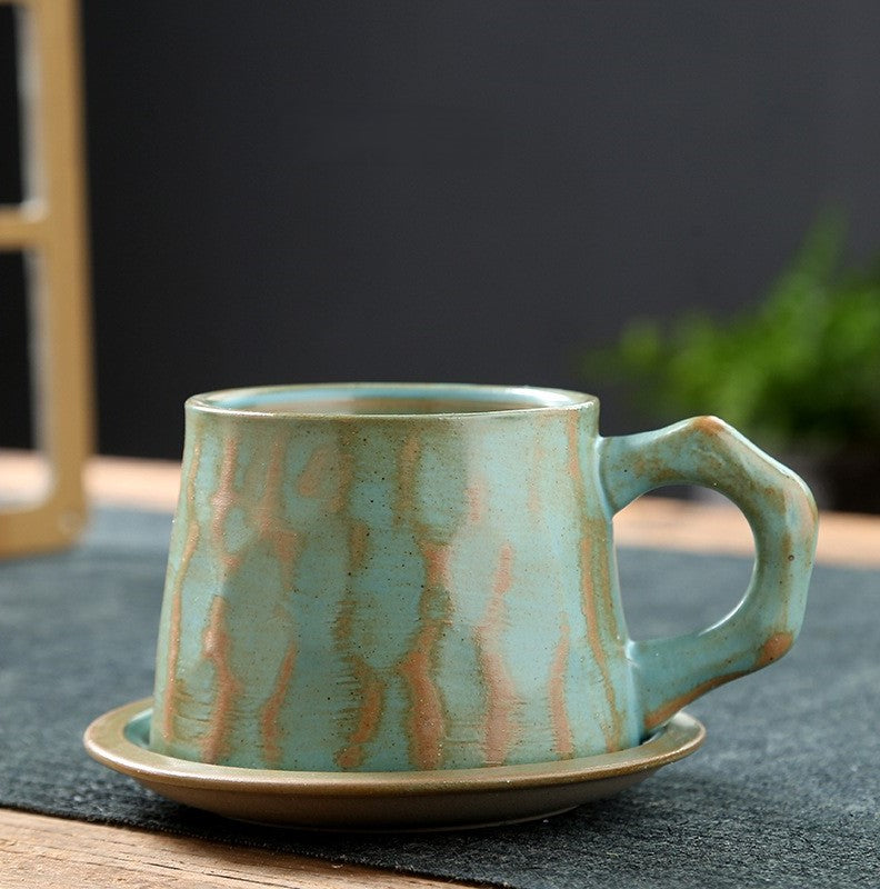 Handcrafted Jingdezhen porcelain coffee mug, minimalist handmade ceramic cup for everyday rituals — Solmira Living