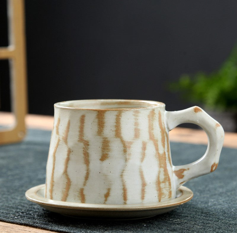 Handcrafted Jingdezhen porcelain coffee mug, minimalist handmade ceramic cup for everyday rituals — Solmira Living
