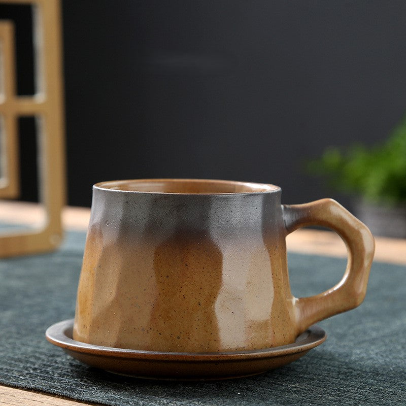 Handcrafted Jingdezhen porcelain coffee mug, minimalist handmade ceramic cup for everyday rituals — Solmira Living