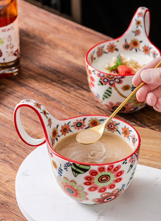 Handcrafted Jingdezhen porcelain coffee mug, minimalist handmade ceramic cup for everyday rituals — Solmira Living