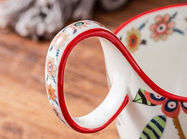 Handcrafted Jingdezhen porcelain coffee mug, minimalist handmade ceramic cup for everyday rituals — Solmira Living