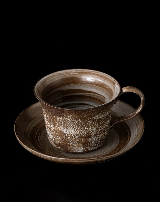 Handcrafted Jingdezhen porcelain coffee mug, minimalist handmade ceramic cup for everyday rituals — Solmira Living